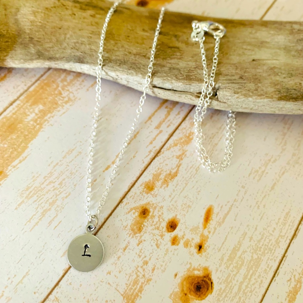 Personalized stamped initial Jewellery.